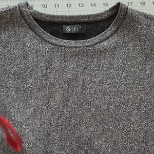 Women's Silver Sweater Perfect Any Ocasion.